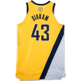 View 1 of Lot 3: Pascal Siakam Indiana Pacers 2025 NBA Finals Game Worn Statement Edition Jersey | Game 1 | Double-Double
