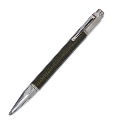 Catalog image of caran d'ache | a stainless steel and carbon fiber ballpoint pen circa 2000