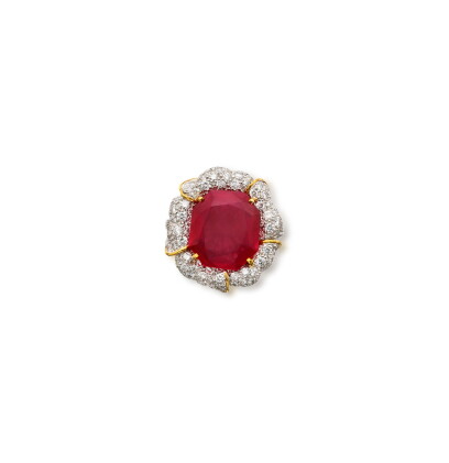 Catalog image of An Important Ruby and Diamond Ring | 重要紅寶石配鑽石戒指