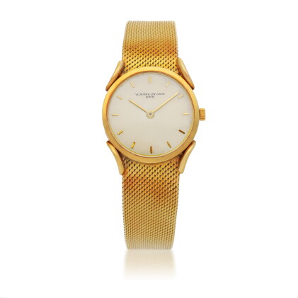 Catalog image of vacheron constantin | ref 6460 yellow gold wristwatch with fancy lugs and gay f…