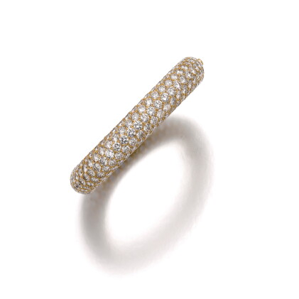 Catalog image of diamond bangle, monture cartier