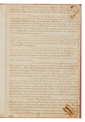 View 1 of Lot 66: (Nelson, Horatio, Admiral) | "The Boreas arrived at Barbados … I very soon found that the Bay was full of Americans …"