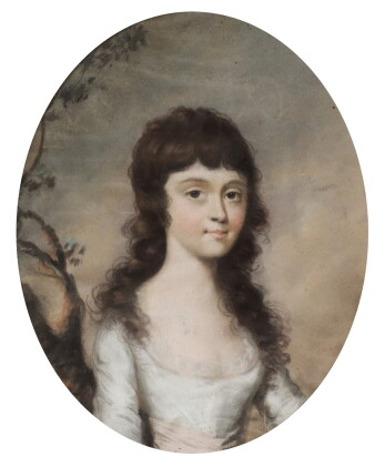 Catalog image of attributed to sir thomas lawrence, p.r.a. | portrait of a young girl, circa 1790