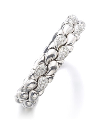 Catalog image of chopard | gold and diamond bangle, ‘casmir’