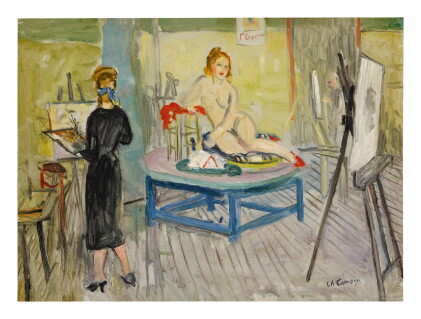 Catalog image of charles camoin | le modèle à l'académie