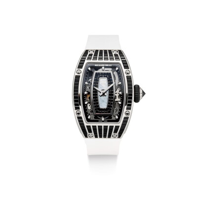 Catalog image of richard mille | rm07, a brand new white gold, diamond and black baguette-cut sa…