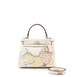 View 1 of Lot 7706: Limited Edition Nata Swift In & Out Kelly 25 Retourne Palladium Hardware, 2021