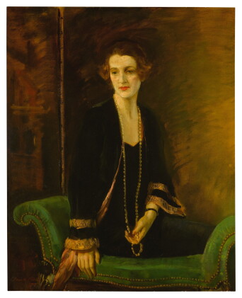 Catalog image of Portrait of Lady Doreen Browne, Wife of 5th Baron Brabourne (1894-1939), three-…