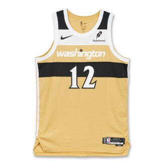 View 1 of Lot 8: Tre Johnson Washington Wizards 2025-2026 Game Issued City Edition Jersey | Probable Wear