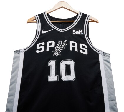Jeremy Sochan San Antonio Spurs 2023-2024 Game Worn Icon Edition Jersey