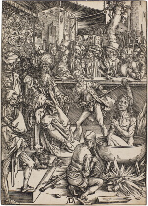 Catalog image of The Torture of St. John the Evangelist (B. 61; M., Holl. 164)