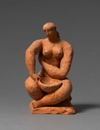 Catalog image of bather, study for toilet