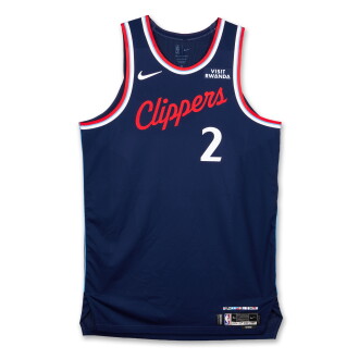 View 1 of Lot 8: Kawhi Leonard Los Angeles Clippers 2025-2026 Game Worn Icon Edition Jersey | Matched to 2 Games