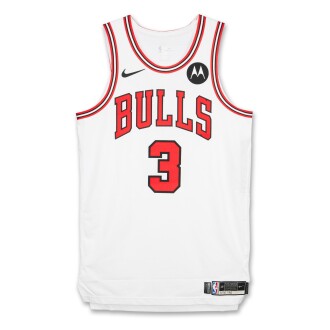 View 1 of Lot 93: Josh Giddey Chicago Bulls 2025-2026 Game Worn Association Edition Jersey | Triple-Double