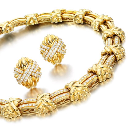 Catalog image of Hammerman Brothers | Diamond demi-parure, 1980s