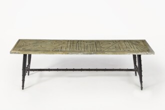 View 1 of Lot 113: Piero Fornasetti, "Strumenti da Disegno su Toni Grigi" Table