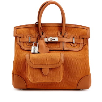 View 1 of Lot 5459: Limited Edition Gold Swift and Canvas Birkin Cargo 25 Palladium Hardware, 2022