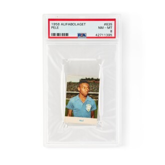 View 1 of Lot 10: Pelé 1958 Alifaboliget #635 - PSA 8 | Rookie Card