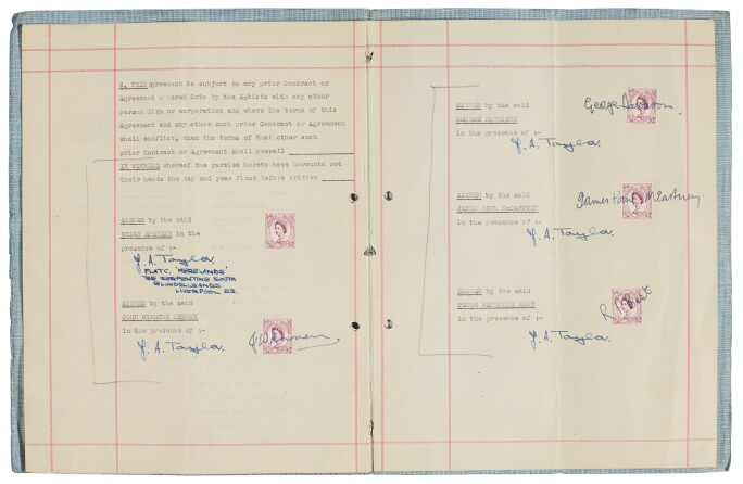 THE BEATLES_CONTRACT_CONTRACT BETWEEN BRIAN EPSTEIN AND ALL FOUR BEATLES£200,000 - 300,000.jpg
