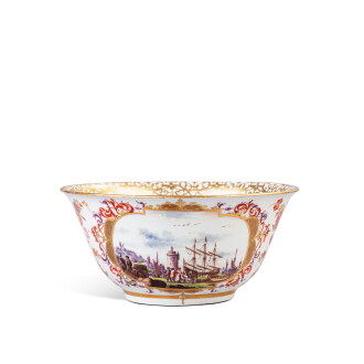 View 1 of Lot 547: A Meissen porcelain waste bowl, circa 1730