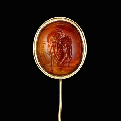 Catalog image of Intaglio with Menelaus carrying the body of Patroclus