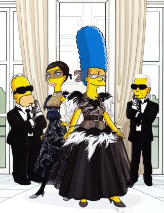 View 1 of Lot 2185: After Julius Preite, Karl Lagerfeld and the Simpsons | D'après Julius Preite, Karl Lagerfeld et les Simpson