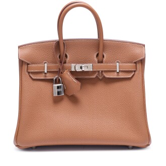 View 1 of Lot 9: Gold Togo Birkin 25 Palladium Hardware, 2024