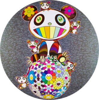 View 1 of Lot 39: Panda with Panda Cubs