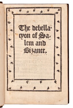 View 1 of Lot 34: Thomas More | The Debellacyon of Salem and Bizance, 1533, the Foyle copy