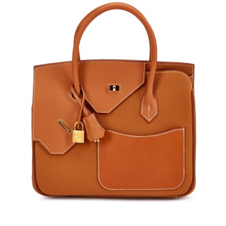 View 1 of Lot 949: Limited Edition Gold Togo and Swift Birkin en Desordre 30 Gold Hardware, 2023