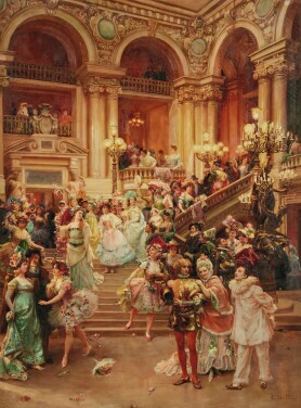 View 1 of Lot 118: Sortie du Bal de l'Opéra (The Exit / The Descent)