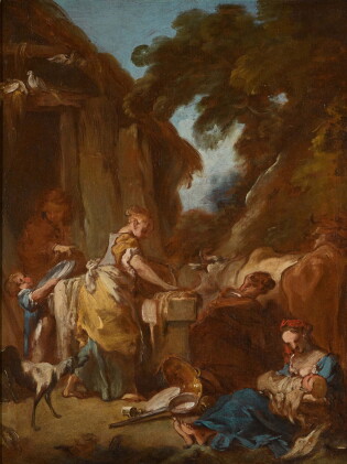 Catalog image of françois boucher | a study for la ferme