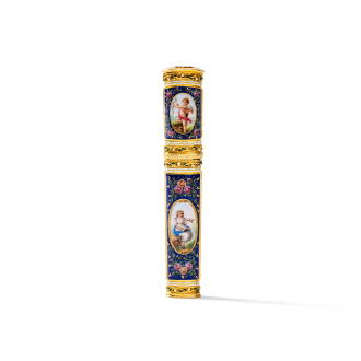 View 1 of Lot 108: Euit à cire en or et émail, peut-être Hanau, vers 1780