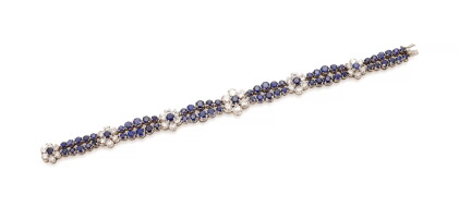 Catalog image of sapphire and diamond bracelet (bracciale in zaffiri e diamanti)