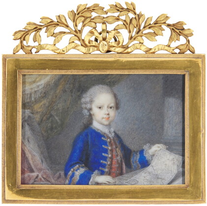 Catalog image of portrait of a young gentleman holding a map