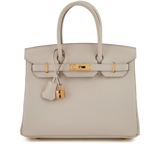 View 1 of Lot 3: Craie Epsom Birkin 30 Gold Hardware, 2017