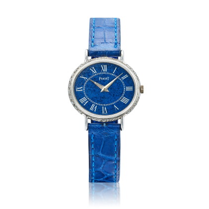 Catalog image of Reference 9802 A white gold and diamond-set wristwatch, Circa 1990