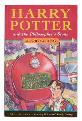 View 1 of Lot 1049: Rowling, J.K. | Harry Potter and the Philosopher’s Stone, warmly inscribed