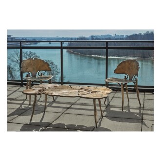View 1 of Lot 122: Pair of "Ginkgo" Side Chairs