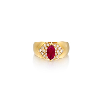 Catalog image of Ruby and Diamond Ring, France