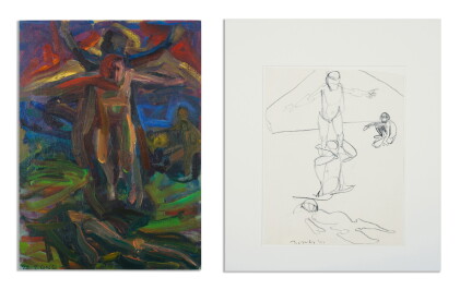 Catalog image of jimmy ong | (i) a study of figures (ii) a sketch of figures