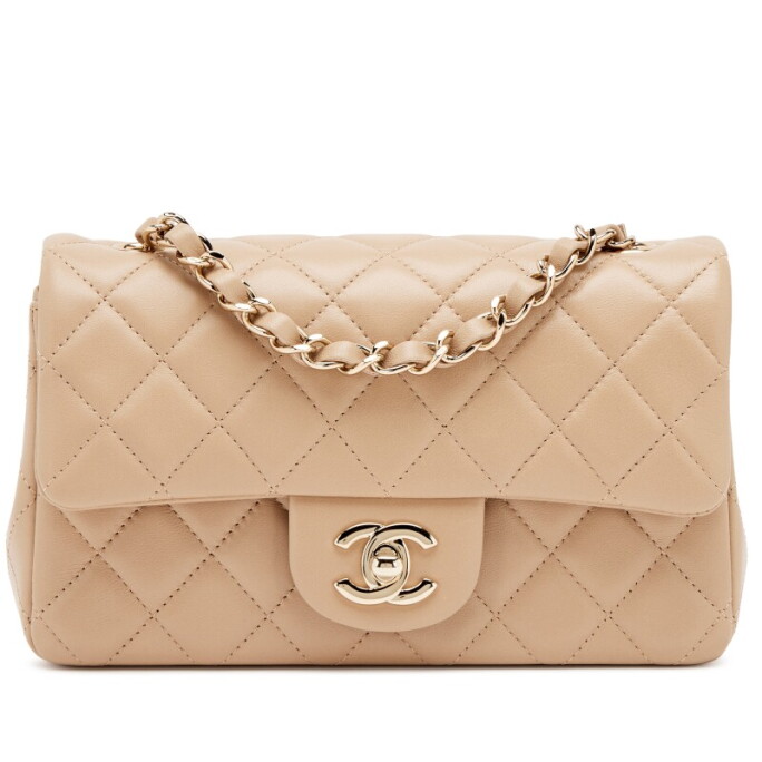 Chanel Beige Mini Flap Bag
