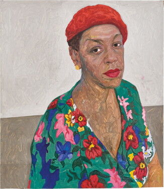 View 1 of Lot 504: Amoako Boafo 阿莫阿科·博阿佛 | Grace  格雷斯