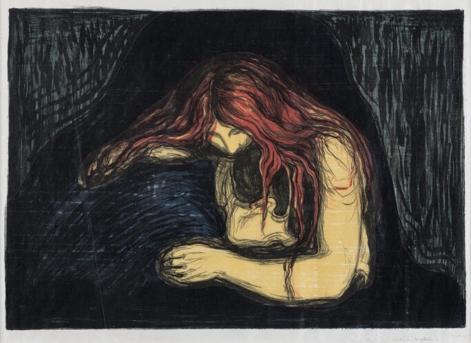Edvard Munch Vampire II