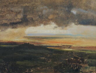View 1 of Lot 359: Vue d'un orage sur Rocca di Papa