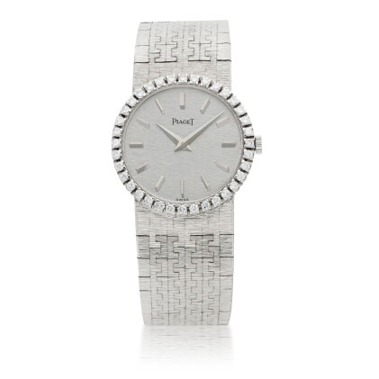 Catalog image of piaget | ref 926 a6 white gold and diamond-set bracelet watch circa 1975