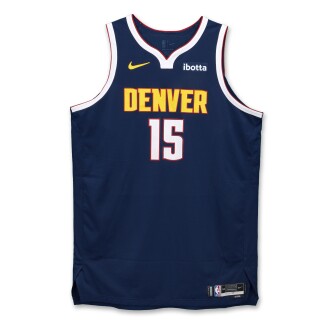 View 1 of Lot 2: Nikola Jokić Denver Nuggets 2025-2026 Emirates NBA Cup Game Worn Icon Edition Jersey | Triple-Double