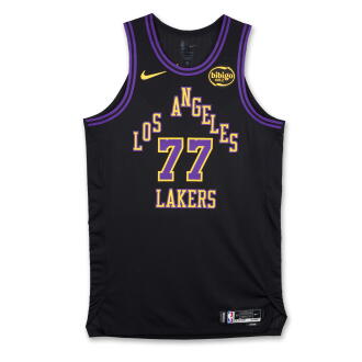 View 1 of Lot 1: Luka Dončić Los Angeles Lakers 2025-2026 Game Worn City Edition Jersey | Double-Double
