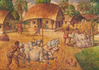 View 1 of Lot 369: Untitled (Village Life)