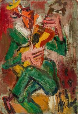 View 1 of Lot 309: Le Clown guitariste